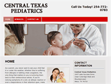 Tablet Screenshot of centexpediatrics.com